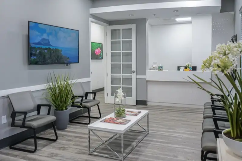 Seating area at Zipper Orthodontics Boca Raton
