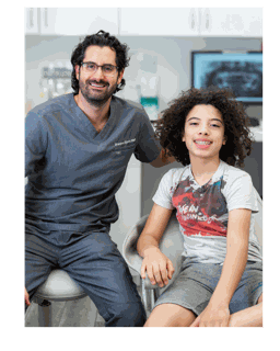 Happy patient with Dr. Zipper