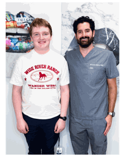 Happy patient with Dr. Zipper