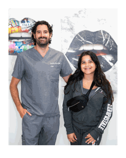 Happy patient with Dr. Zipper