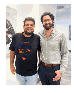 Happy patient with Dr. Zipper